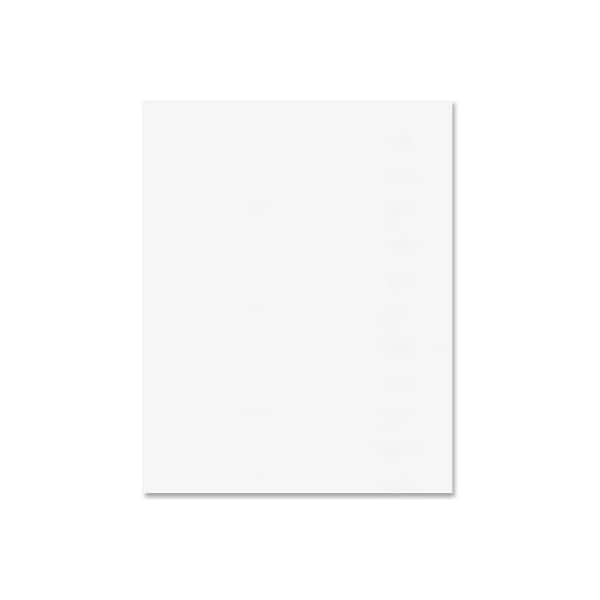 Pacon Corporation Pacon 6-Ply 2-Sided Railroad Posterboard, 28"W x 22"H, White, 100/Carton 5461 - main